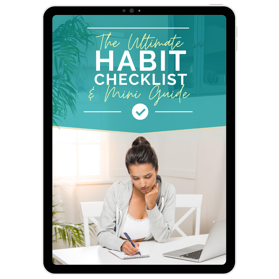 woman at a desk journaling